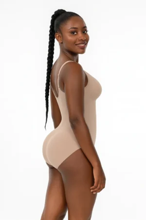 Adjustable Strap Brief Bodysuit M SIDE