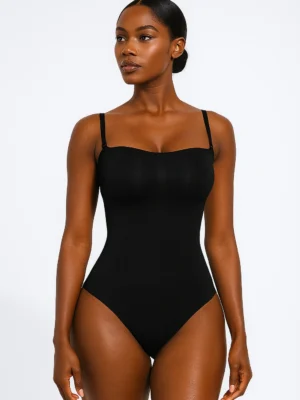 Detachable Strap Brief Bodysuit