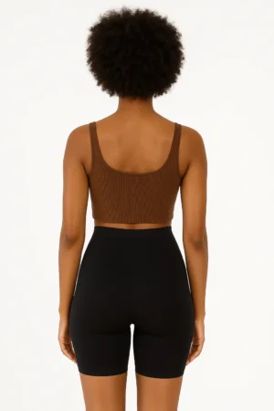 High waisted Short BLACK BACK