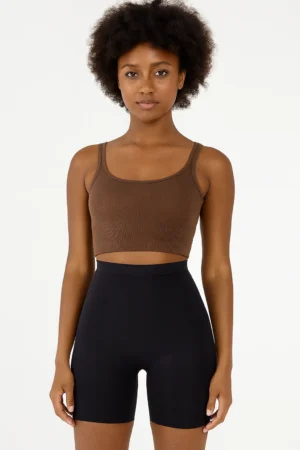 High waisted Short BLACK FRONT