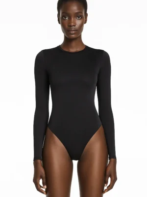Longsleeve Thong Bodysuit