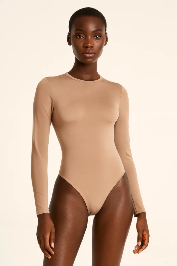 Longsleeve Thong Bodysuit S FRONT K